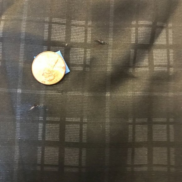 Lapa Black Plaid Pants Stretchy Satin Size L - Picture 5 of 5